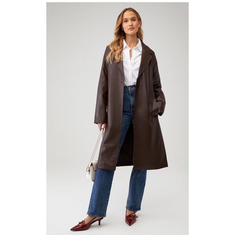 Être Aimé by Unreal Fur Macsim Coat Faux Fur Jacket Brown Small S